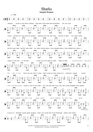 This is the Avatar Image for the Imagine Dragons - Sharks (Drums) AI Voice and Text to Speech Generator